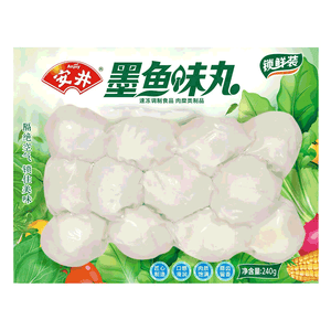 安井墨鱼味丸 240g/袋 锁鲜装火锅丸子 丸料速食麻辣烫食材