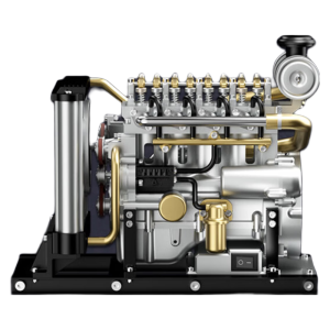 土星文化（TECHING）迷你四缸柴油发动机金属拼装模型动力机械结构仿真教具男 浅灰色