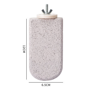宠城鹦鹉站杆鸟用品火山石鹦鹉磨牙磨爪棒创意雪糕鸟站台磨砂站杠 大雪糕