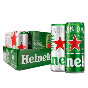 喜力啤酒330ml*15纤体听经典星银组合啤酒婚宴用酒夏日欢聚