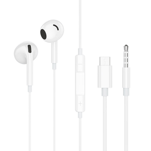 惠普（HP）【京东金榜】DHH-1112A有线耳机半入耳式3.5mm接口圆孔 适用苹果安卓 白色