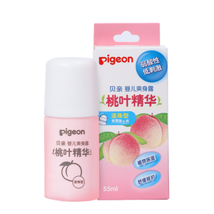 贝亲（Pigeon）桃子水液体婴儿爽身露滚珠型青少年腋下留香清新干爽净味便携55ml