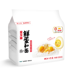 金龙鱼鲜蛋和面 鲜鸡蛋麦芯挂面 120g*8 袋装细条形劲道全蛋面早餐面  