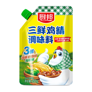 厨邦三鲜鸡精200g 加嘴袋装 加倍提鲜增香 火锅煲汤凉拌炒菜调味料