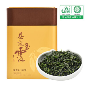 羽叶集2024年新茶绿茶恩施硒茶口粮茶 冷泡茶高山云雾茶叶自己喝办公茶 恩施玉露100克明前茶