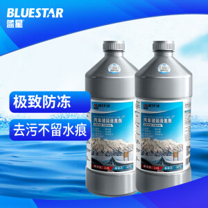 蓝星（BLUESTAR）玻璃水-30℃ 2L*2瓶 新能源汽车 适用