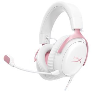 极度未知（HYPERX）Cloud Ⅲ 飓风3有线 雾光粉 DTS音效 53mm驱动单元 电竞头戴式游戏耳机 适配三角洲行动