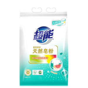 超能【肖战同款】馨香柔软天然皂粉 青柠西柚香 6斤 温和无刺激