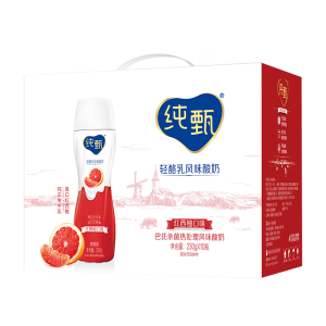 蒙牛 纯甄 高端轻酪乳风味酸奶 红西柚口味 230g×10