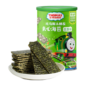 小火车Thomas托马斯 海苔夹心脆 宝宝零食儿童休闲即食紫菜 巴旦木味40g