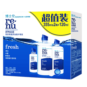 博士伦润明清透 隐形眼镜水护理液830ml 隐形眼镜多功能护理液