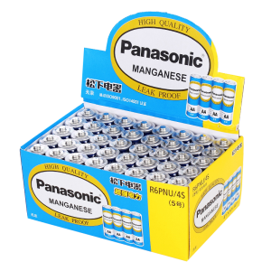 松下（Panasonic）5号电池五号AA碳性40节盒装适用于低耗电玩具/遥控器/挂钟/计算器等