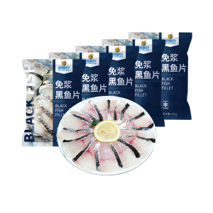 中润鱼 广东免浆黑鱼片250g*5袋 中段 酸菜鱼火锅 源头直发 包邮