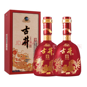 古井贡酒徽酒经典瓶型粮食固态发酵浓香型高度白酒 50度 500mL 2瓶 封坛壹号陈藏级