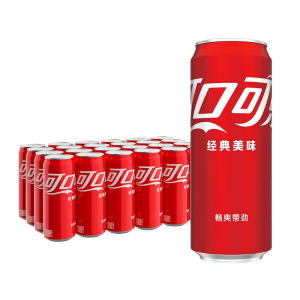 可口可乐（Coca-Cola）碳酸汽水摩登罐饮料330ml*24罐新老包装随机发货