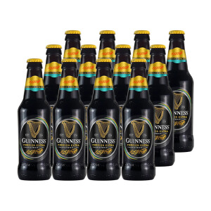 健力士（GUINNESS）精酿黑啤酒 爱尔兰原装进口 司陶特 330mL 12瓶