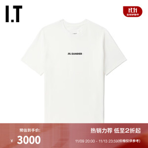 JIL SANDER+ IT 女装短袖T恤新款日常简约基础款圆领纯色半袖0118XL WHX/白色 S