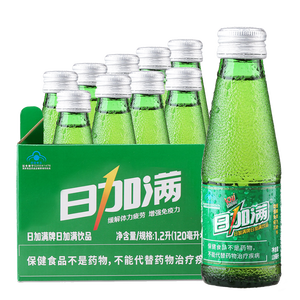 日加满含牛磺酸 补充氨基酸 能量型功能饮料小绿瓶  增强免疫120ml*10瓶