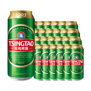 青岛啤酒（TsingTao）经典（1903）500ml*24罐 整箱装批发  一厂生产