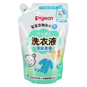 贝亲（Pigeon）婴儿洗衣液儿童专用酵素去污无酒精(清新果香) 补充装750ml