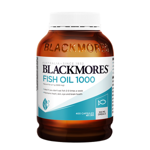 澳佳宝（Blackmores）原味深海鱼油omega-3软胶囊含epadha澳洲进口自营400粒