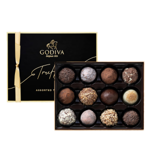 歌帝梵（Godiva）年货松露形巧克力 165g 【/盒】松露形礼盒12颗