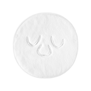 洁丽雅（Grace）热敷毛巾三孔冷敷面膜敷脸巾美容院珊瑚绒柔软补水【三开孔款】