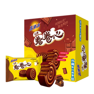 高乐高 卷卷心面包600g(24枚)巧克力牛奶味夹心蛋糕休闲零食早餐下午茶