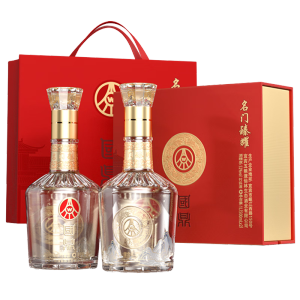 五粮液仙林生态国鼎名门臻耀礼盒口粮酒 52度500ml*2瓶 宴请送礼礼盒装