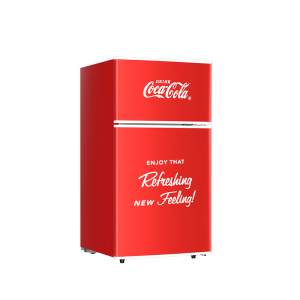 可口可乐（Coca-Cola）迷你冰箱38L压缩机制冷双门冷冻冷藏小型冰箱家用租房办公室冰箱