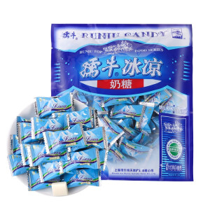 孺牛奶糖鲜乳糖新年儿童糖果年货怀旧零食礼物喜糖批发 冰凉味350g