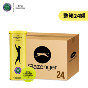 史莱辛格（Slazenger） 温网训练比赛用球3粒装铁罐整箱24筒 新包装STB340971