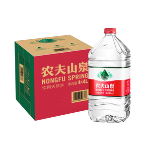 农夫山泉 饮用水 饮用天然水4L*4桶 整箱装 桶装水