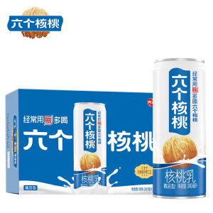 养元六个核桃 精品型核桃乳植物蛋白饮料 240ml*20罐 箱装饮品