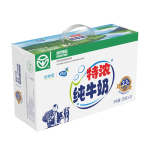 蝶泉新希望特浓纯牛奶250ml*24盒 3.3g原生乳蛋白 营养早餐出游送礼