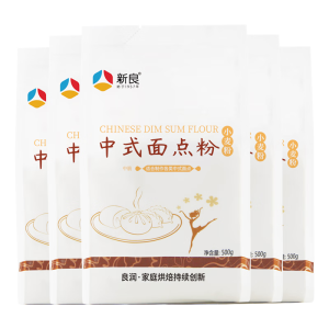新良中式面点粉500g*5袋 中筋面粉 烘焙原料 饺子粉糕点月饼粉