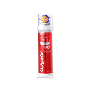 高露洁（Colgate）欧洲进口耀白去渍直立按压泵式美白牙膏100ml去黄去渍成人牙膏