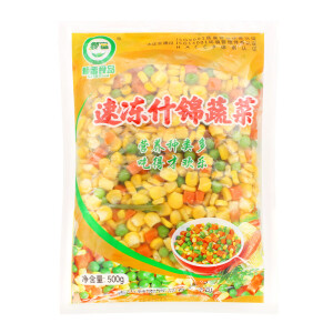 颗蜜 颗蜜食品混合蔬菜500g 什锦速冻青豆玉米粒做披萨的材料烘焙配料专用食材 颗蜜速冻什锦蔬菜500gkg