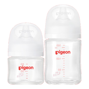 贝亲（Pigeon）新生儿玻璃奶瓶套装(80mlSS号奶嘴+160mlS号奶嘴 ) 0-3个月