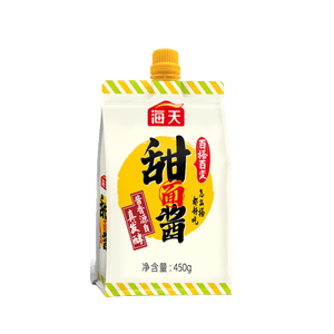 海天 甜面酱 450g 真发酵酱 酱香浓郁优质原料 壶嘴袋包装更方便