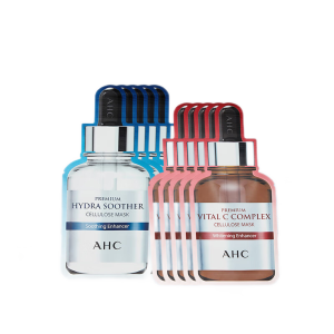 AHC补水面膜组合套装 B5面膜27ml*5片+维生素C面膜27ml*5片