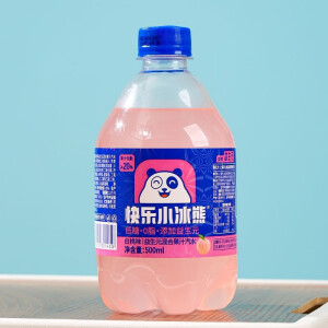 快乐小冰熊益生元碳酸果汁汽水500ml*8瓶/15瓶装低糖0脂肪0卡 快乐小冰熊白桃味* 500mL 8瓶