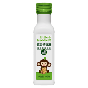 小皮（Little Freddie）真香核桃油100ml冷拌热炒油辅食用油佐餐油