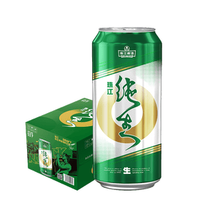 珠江啤酒（PEARL RIVER）9度 纯生啤酒 500ml*12听 整箱装 京东自营 鲜爽解腻