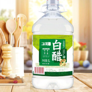 isoda白醋大桶装十斤醋泡脚洗脸除垢清洁家用大桶装 山西白醋5L10斤家庭适用版