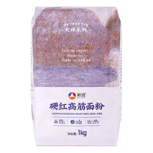 新良大师硬红高筋面粉2斤装 高筋面粉 面包粉 烘焙原料纸包装面粉