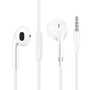 纽曼（Newmine）【TOP榜热卖】XL08 半入耳式线控有线耳机 手机耳机 音乐耳机 3.5mm接口 电脑笔记本手机适用 白色