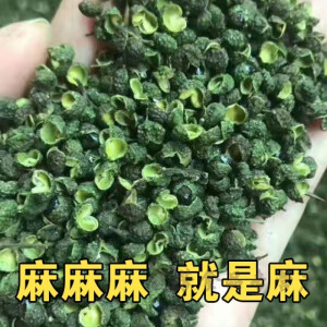 李家亭四川特产青麻椒粒绿麻椒散装花椒干青花椒新货500g