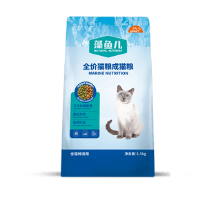 比瑞吉猫粮爱不将就藻鱼儿美毛全价成猫粮三文鱼螺旋藻原料透明1.5KG