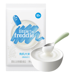 小皮（Little Freddie）有机高铁大米粉原味25g*1包尝鲜装6月+宝宝辅食婴儿米糊